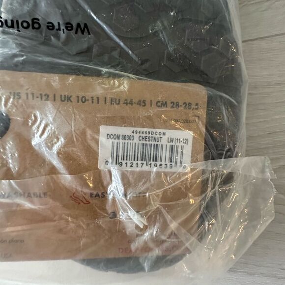 Dearfoam Memory Foam Clog Slippers Chestnut LW (11-12) NWT IN PACKAGING - Picture 9 of 9